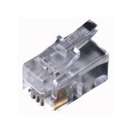 Stecker, 6P4C, flach, ungeschirmt, Modular-/Ethernet-Stecker, 10 Stück – 940-SP-3046