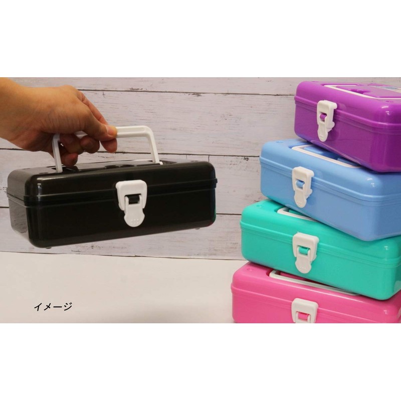 Kokubo Industrial Storage Case, Stacked Box, Pink, 2.8 x 5.1