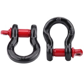 Kuuleyn D Ring Shackle, Heavy Duty Galvanized Shackles D Ring(2T)