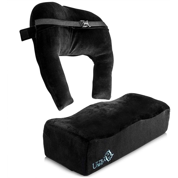 Brazilian Butt Lift Pillow After Surgery - Dr. Approved BBL Recovery Pillow w/Back Support Cushion for Post-Op Sitting + Cover Drawstring Bag | Comfortable & Easy to Carry for Home, Travel & Work