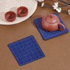 FREEBLOSS 4Set Sashiko Stencil Kit Sashiko Water Soluble Template Coaster