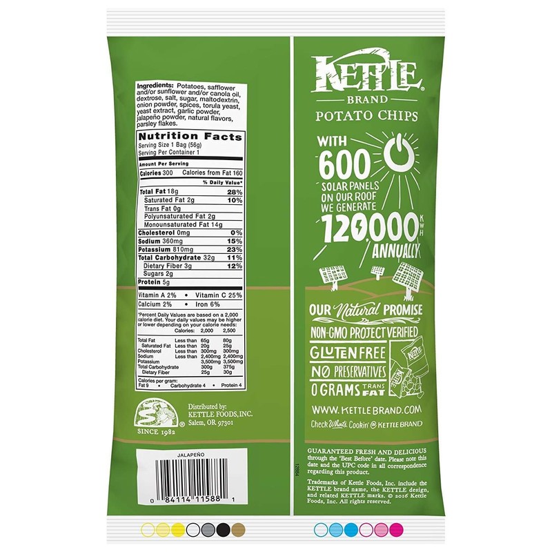 Kettle Brand Jalapeno Chips, 2-ounces (Pack of24)