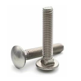 MultiScrew M10 (10mm) Carriage Bolt Cup Square Coach Bolt A2 Stainless Steel (Fully Threaded) Dome Mushroom Head DIN 603 Corrosion Resistant (5, M10 x 50mm)
