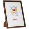 Nakabayashi F-TMS-411-DBR Two-Tone Photo Frame, A4/B5 Dark Brown