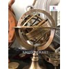 Engraved Brass Tabletop Armillary Nautical Sphere Globe