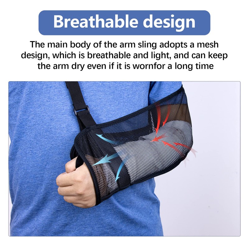 Mesh Arm Sling Shoulder Lightweight Breathable Arm Shoulder Sling Adjustable