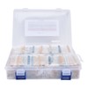 1450Pcs Metal Film Resistor Kit 145 Values Assortment 1~1MΩ 1/4W