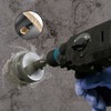 5-1/10"(130mm) Diamond Hole Saw, Glass Hole Saw with Guiding Drill