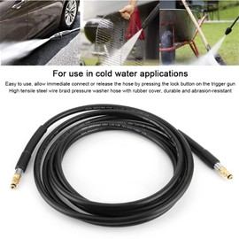 Pressure Washer Hose 40Mpa/5800 Psi Heavy Duty 6M Cleaning Hose For K2 K3 K4 K5, Durable Flexible High Pressure Outdoor Vehicle Cleaning, Universal Replacement Hose