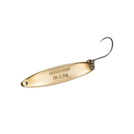 Shimano TR-S26R 69T Cardiff Aluminum Slim Spoon, 0.1 oz (2.6 g), Gold