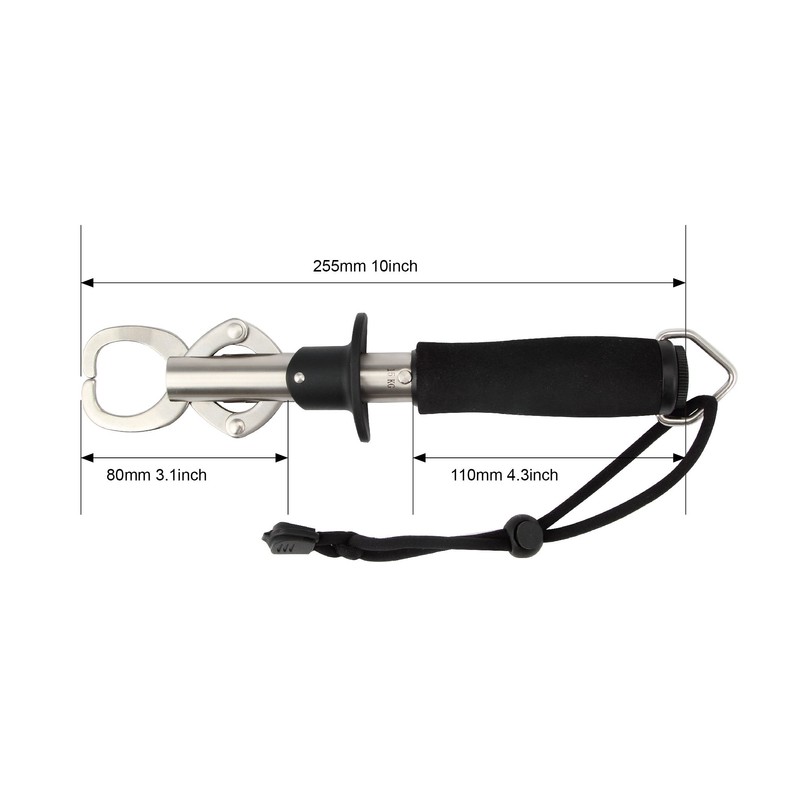 Crazy Shark Portable Stainless Steel Fish Lip Grabber Gripper Grip