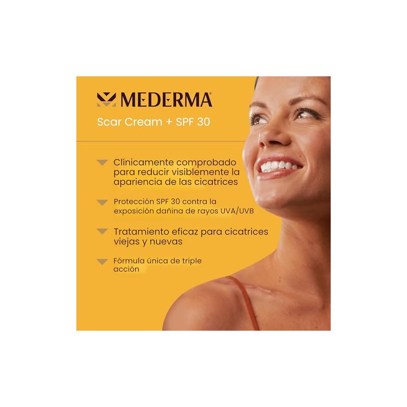 Mederma Crema Cicatrices Plus Spf Tratamiento Avanzado Protege Daño Solar