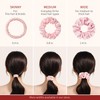 Silk Hair Ties for Women, 0.4 Inch Wide, 6A 100%