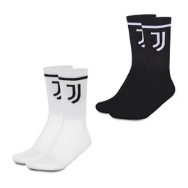 hermet Juventus, Set Calze Sport, Pacco da 2, 2 Paia di Calzini, Unisex - Adulto, Prodotto ufficiale