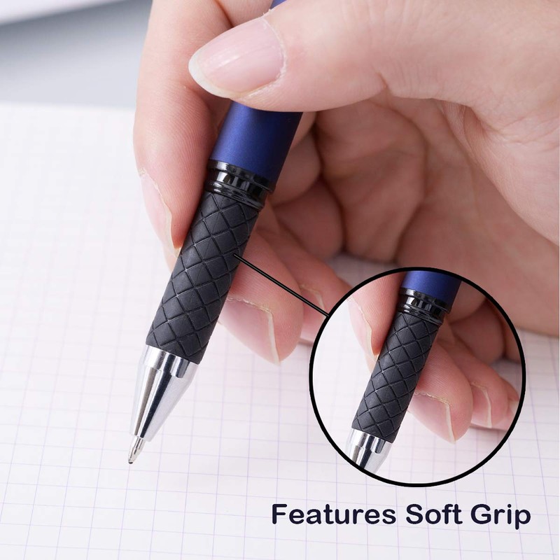 MiSiBao 0.7mm Black Ink Gel Ink Rollerball Pens 2 in