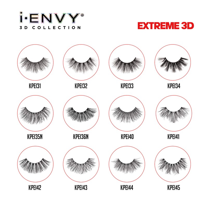 i•ENVY 3D Glam Collection Multi-Angle & Volume (3 Pack, KPEI07)