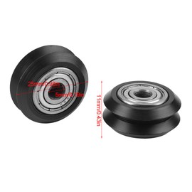 10 Pieces V-Slot Models Pulley for CNC i3 Printer with Ball Bearing Gear Wheel Round POM Plastic Pulley