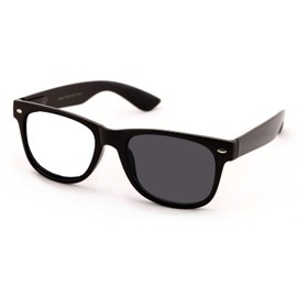 V.W.E. Classic Reading Glasses with Photochromic Lens - Color Changing Lens UV Protection From Clear to Dark Reader (Black, 1.75, diopters)