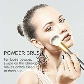 Juegos de brochas de maquillaje, NEVSETPO 28 piezas de brochas sintéticas de maquillaje incluyen 24 brochas de maquillaje, 2 esponjas mezcladoras de b