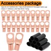 4 Gauge Wire (25FT Black+25FT Red) Copper Clad Aluminum CCA,20PCS