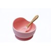 Ecowood® Tazón/Plato Hondo/Bowl de Silicon con Cuchara de Bambú para