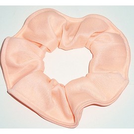 Lightweight Knit Fabric Hair Scrunchie Scrunchies by Sherry (Peach)