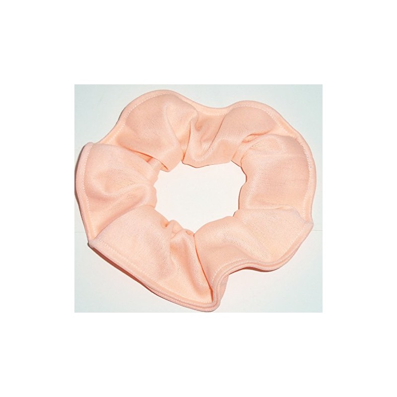 Lightweight Knit Fabric Hair Scrunchie Scrunchies by Sherry (Peach)