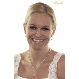 Rivelle Women's Y Chain with Pearls Pearl Necklace Pearl Necklace Fashion Jewellery Wedding, Pearl, Crystal