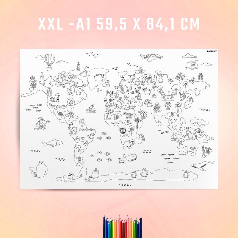 PACKLIST Colouring Poster