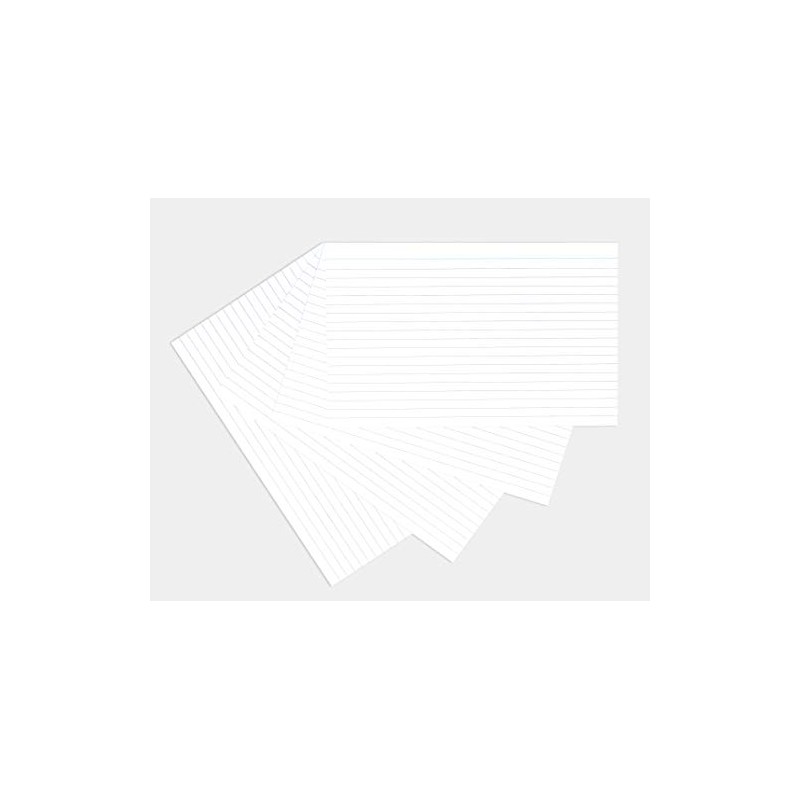 Silvine 8x5" White Record Cards - Lined with Headline, 100