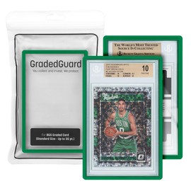 Graded Card Guard Case for Standard BGS Slab Case | Multiple Colors | Soft Touch Matte Finish | Stackable | Made to Fit BGS | Two Piece TPU and PC Design. (Green)