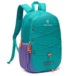 Winsnoty Small Hiking Backpack for Kids Boys or Girls, Ages 3-6, Fit Outdoor Sport Adventure (Teal blue, Small)