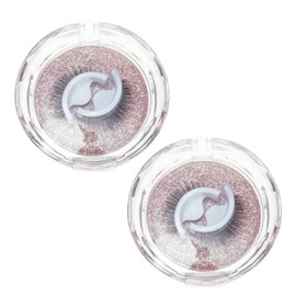 WOONEKY False Eyelashes Women Extension Lashes Makeup Eyes Decors Natural Length Thick Light Fake Eylashes Kit