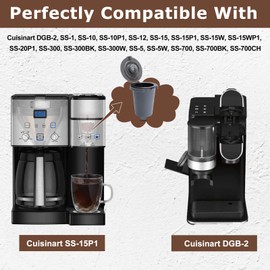 KEEPOW Reusable Filter Cup for Coffee Maker Filter Replacement Parts, Reusable Coffee Filters for Single Serve Coffee Maker for HomeBarista Reusable Filter Cup,1 Pack