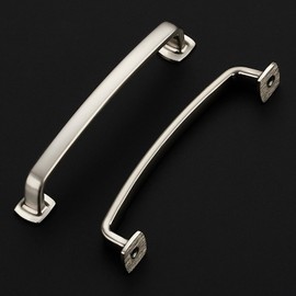 Ravinte Decor 30 Pack Cabinet Handles Arch Cabinet Pulls - 5 Inch Drawer Pulls Brushed Nickel Kitchen Cabinet Handles Curved Dresser Handles Solid Cabinet Door Handles for Kitchen Cabinet Hardware