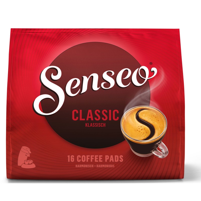 Senseo Classic, 16 Kaffee Pads, 5er Pack (5 x 111