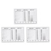 sourcing map 3pcs High Precision SEC Size Estimation Chart 83mm