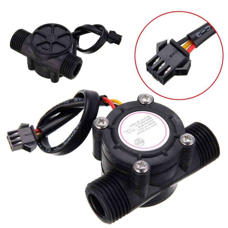 HiLetgo G1/2" Water Flow Hall Sensor Switch 1-30L/min 1.75MPa Flow