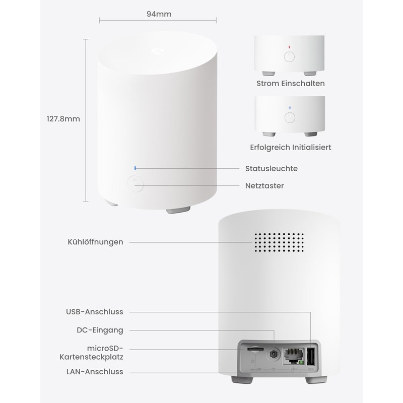Reolink Home Hub Mini - The All-in-One Security Centre with