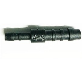 6mm-4mm PLASTIC BARBED REDUCER ADAPTER HOSE CONNECTOR FUEL PIPE JOINER REPAIR