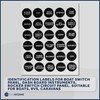 Five Oceans Boat Switch Panel Labels, 30 Pcs per Sheet,