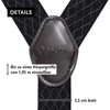 DonDon Men's Braces Extra Strong 3.5 cm Wide with 4