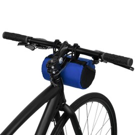 Oso Supply Co Handlebar Bike Bag – Water-Resistant Hard Shell with Quick-Access Zipper, Side Mesh Pockets, and Spacious Storage – Ideal for Cycling, Commuting, and Adventure Rides (Royal Blue)