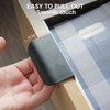 Cekikibi 2 Pack Adhesive Edge Finger Pulls for Cabinets，Kitchen Aluminium