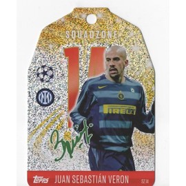 Match Attax 2024 2025 Juan Sebastian Veron Squadzone Trading Card
