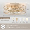 20 Inch Low Profile Caged Ceiling Fan with Light and
