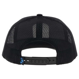 HOOEY Cheyenne Adjustable Snapback Mesh Trucker Patch Hat, Black, One Size