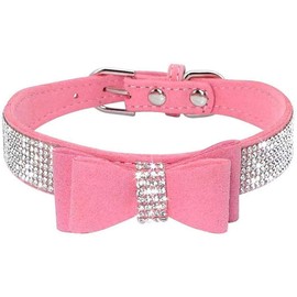 ETOPARS Rhinestone Dog Collar, Cute Dazzling Dog Rhinestone Collar, Crystal Diamond Pet Dog Cat Collar, Pet Collars with Rhinestones, Dog Collar Harness for Small & Medium Dogs