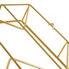 Mind Reader Gold Geometric Paper Tray, Modern Organizer for Documents,