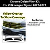 BOGAR TECH DESIGNS Front Chrome Delete Overlay Compatible with Volkswagen
